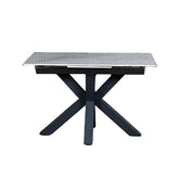 Kastonia Muse White High Gloss Sintered stone  Extending Dining Table